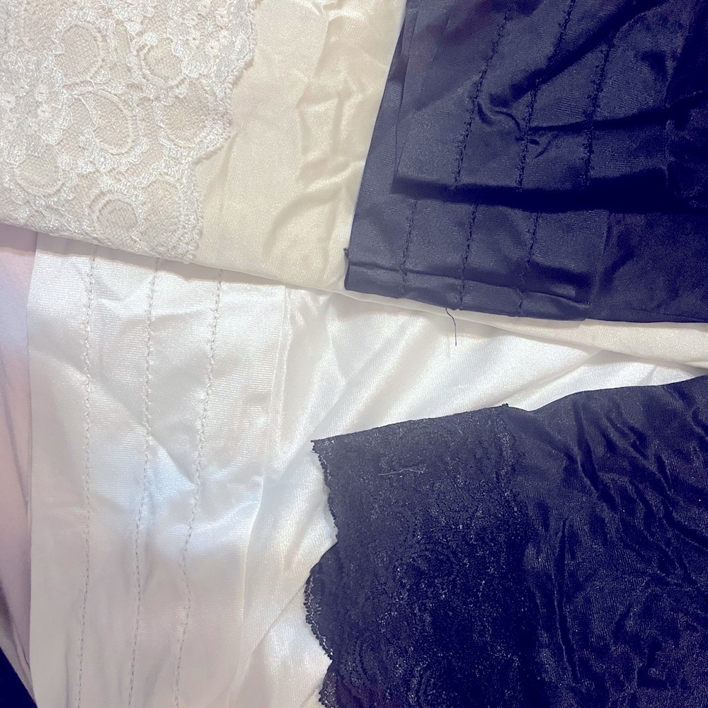 4 half-slips (skirt) by velrose all size 3x. All knee length. Price is for All 4